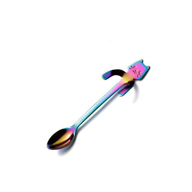 Cute Cat Long Handle Tea Spoon