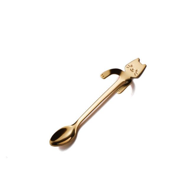 Cute Cat Long Handle Tea Spoon