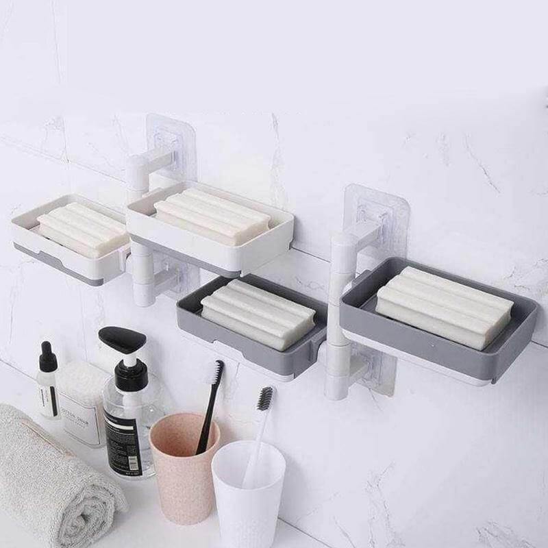 Wall-Mounted Multi Layer Rotatable Soap Holder