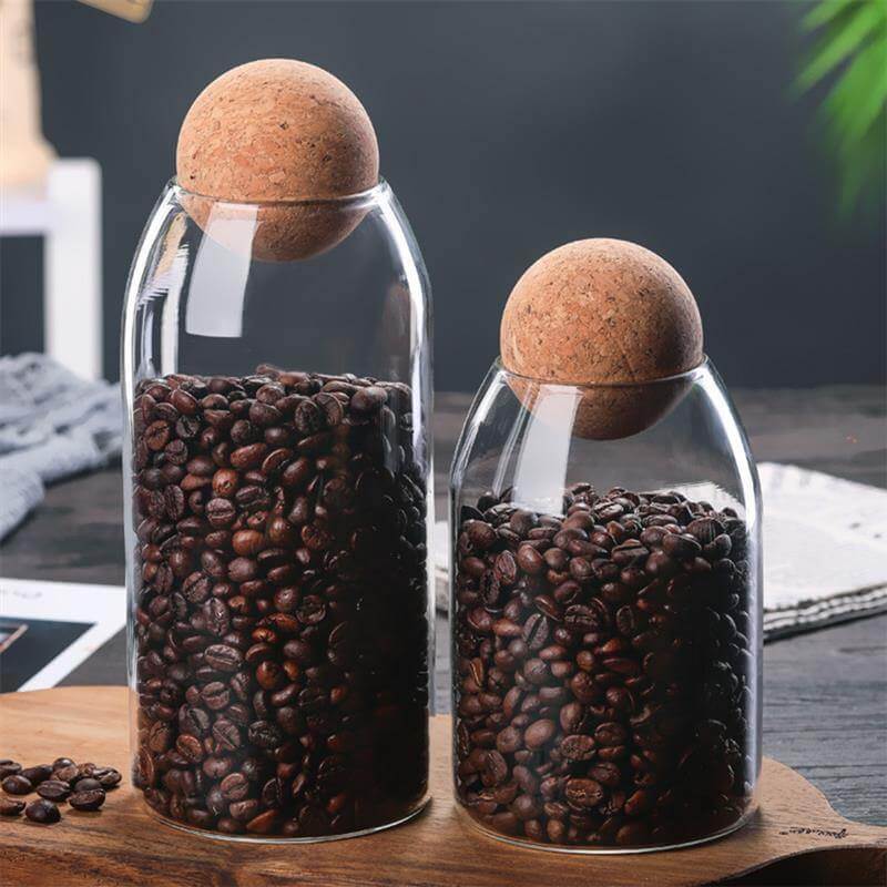 Creative Glass Cork Storage Jar