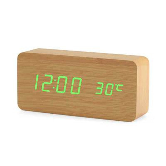 Nordic Digital Led Voice Control Alarm Clock