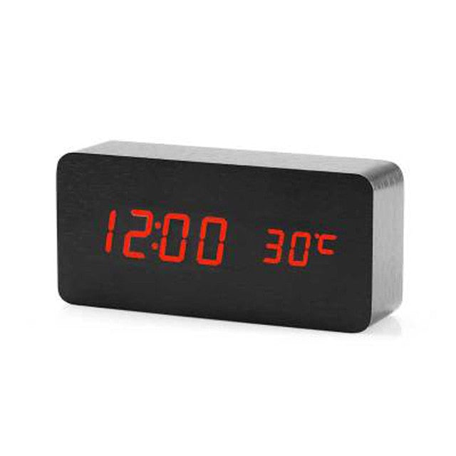 Nordic Digital Led Voice Control Alarm Clock