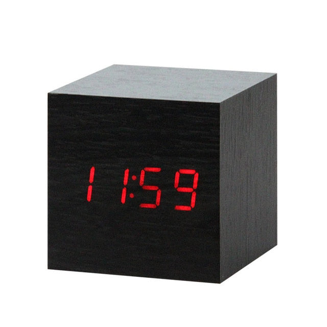 Nordic Digital Led Voice Control Alarm Clock