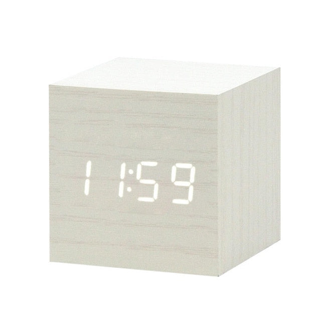 Nordic Digital Led Voice Control Alarm Clock