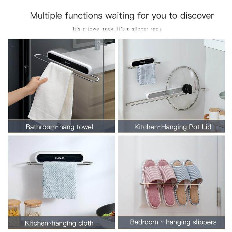 Stainless Steel Wall-Mounted Foldable Towel Hanger