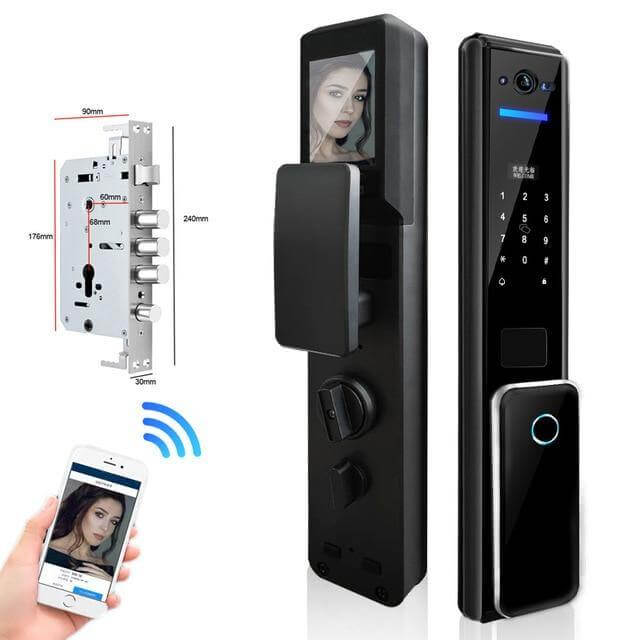 Led Screen Fingerprint Secure Digital Door Lock