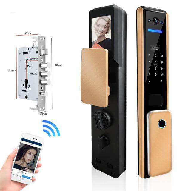 Led Screen Fingerprint Secure Digital Door Lock