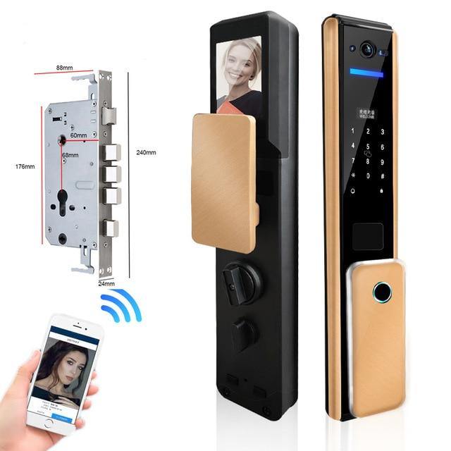 Led Screen Fingerprint Secure Digital Door Lock