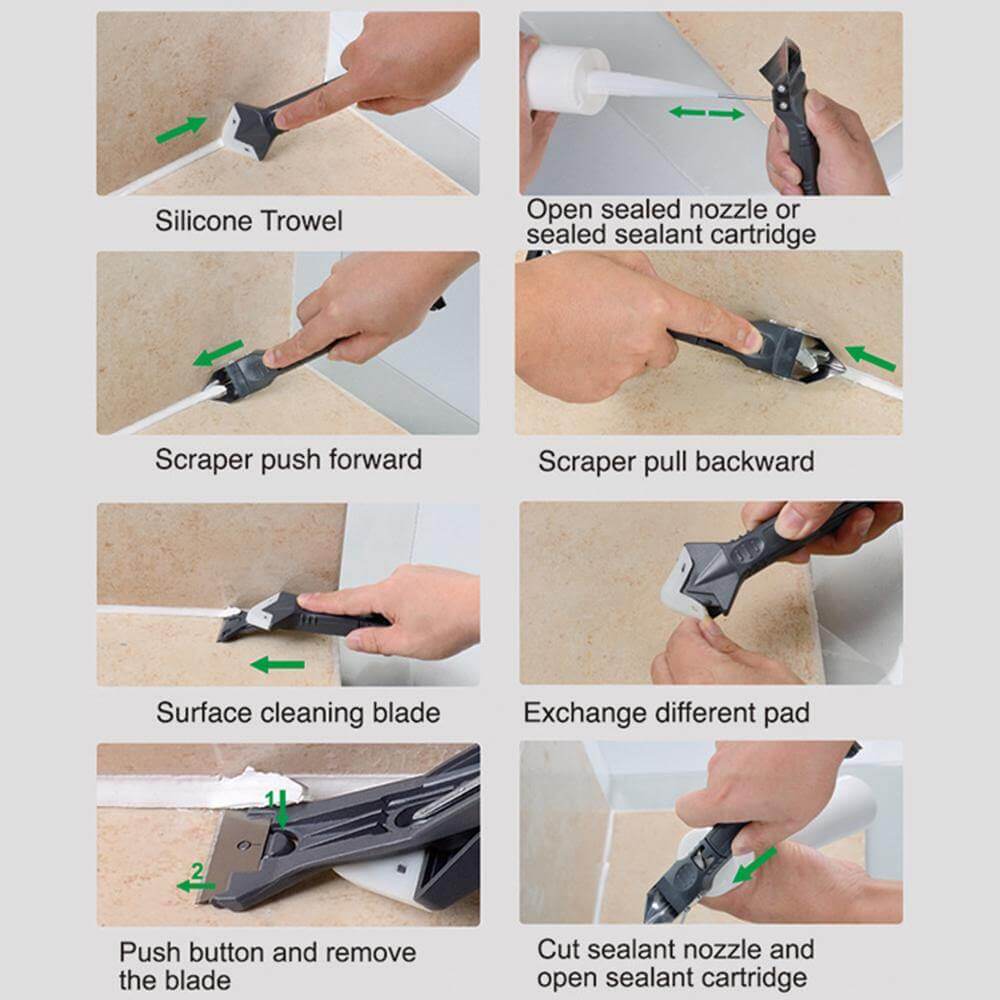 5in1 Silicone Remover Scraper Repair Tool