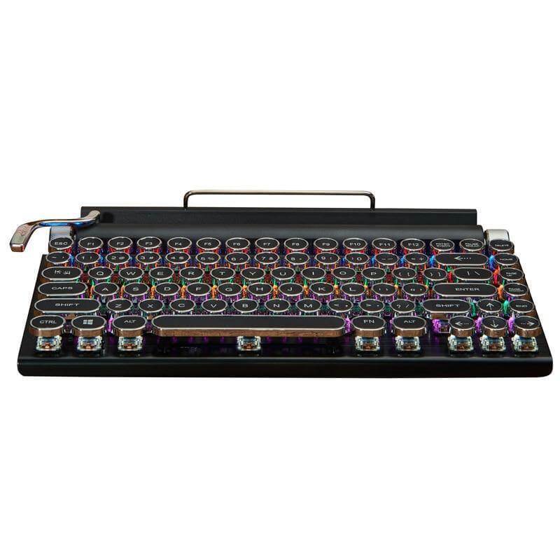 Typewriter Wireless Colorful Backlight Retro Keyboard