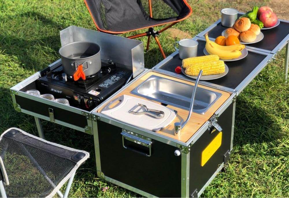 Portable Foldable Outdoor Camping Cooking Kitchen Table
