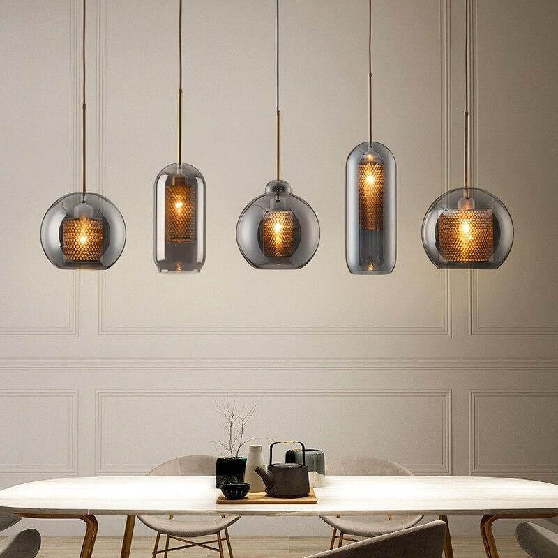 Elegant Honeycomb Bulb Pendant Lights