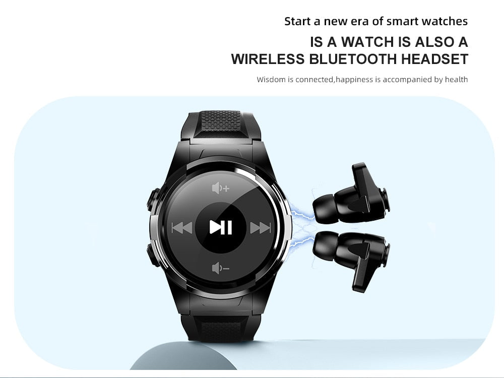 Touch Screen Earphones Sport Smartwatch