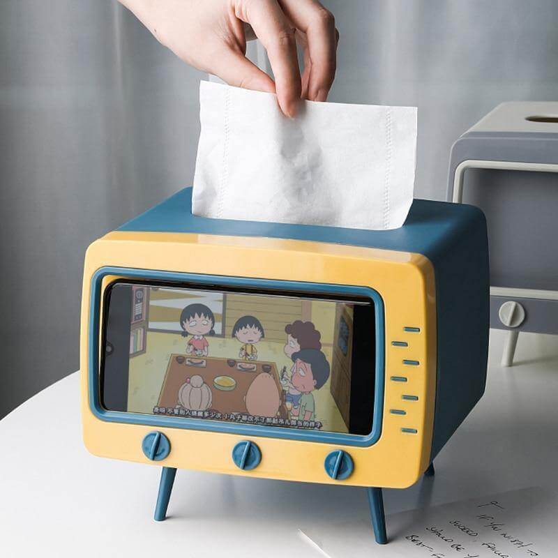 2in1 Creative Tissue Box with Mobile Phone Holder - UTILITY5STORE