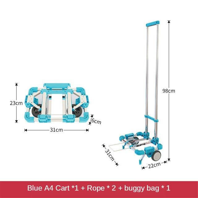 Portable Foldable Push Hand Cart