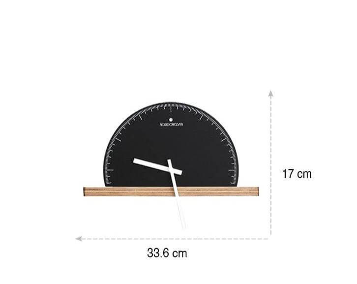 Modern Geometry Half Nordic Wall Clock