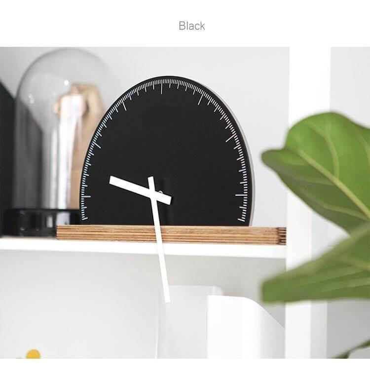 Modern Geometry Half Nordic Wall Clock