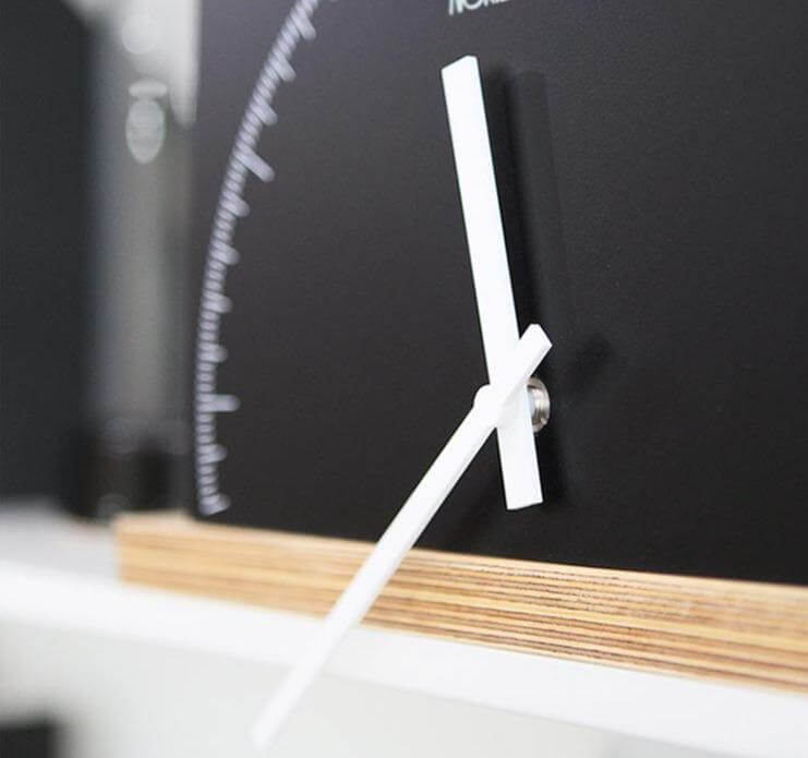 Modern Geometry Half Nordic Wall Clock