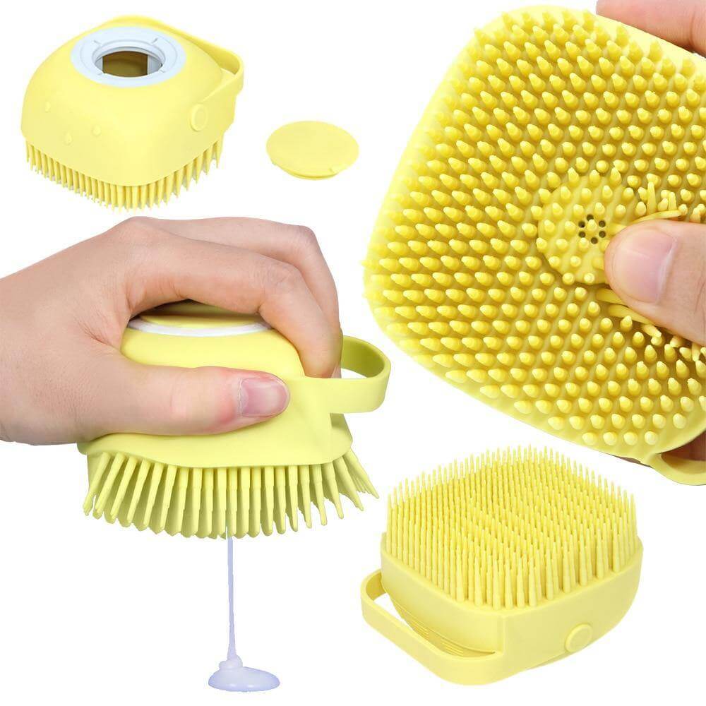 Bathing Brush Shampoo Dispenser