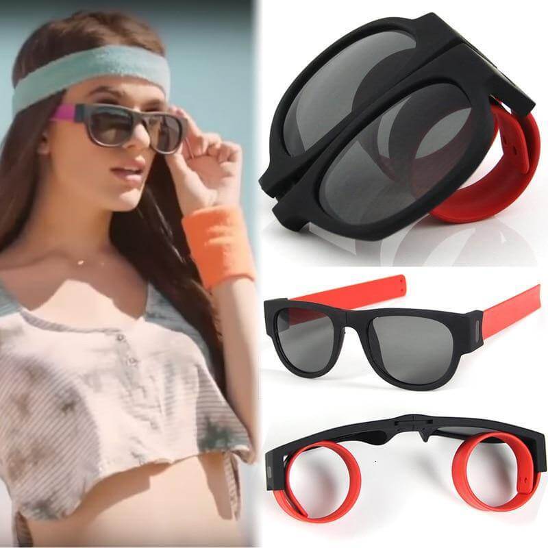 Folding Roll Wristband Sunglasses