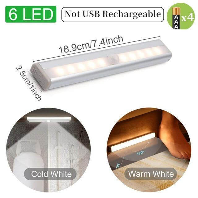 Warm &amp; Cold Light Motion Sensor Wireless LED Lights