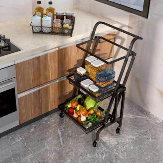 Parallel Folding Multifunction Kitchen Storage Rack - UTILITY5STORE