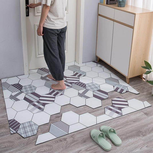 Non-Slip Dust Proof Nordic Style Hexagon Door Mat