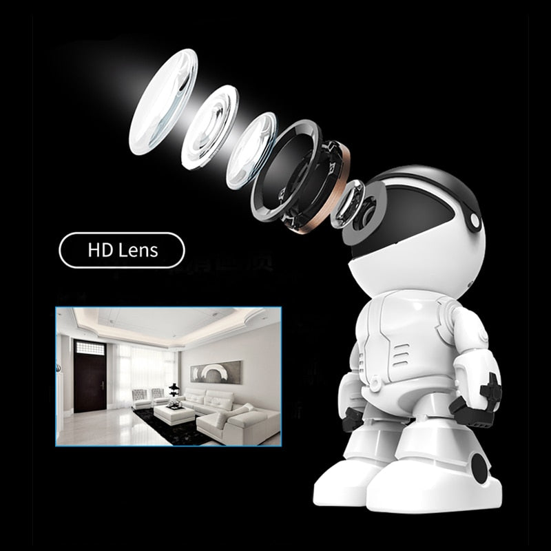 Panoramic Rotatable Robot Security Camera - UTILITY5STORE