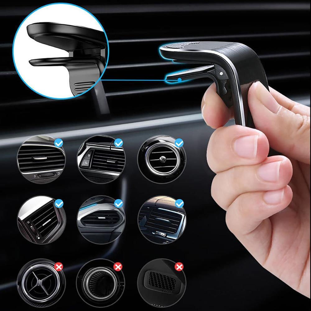 Magnetic Air Vent Clip Car Phone Holder