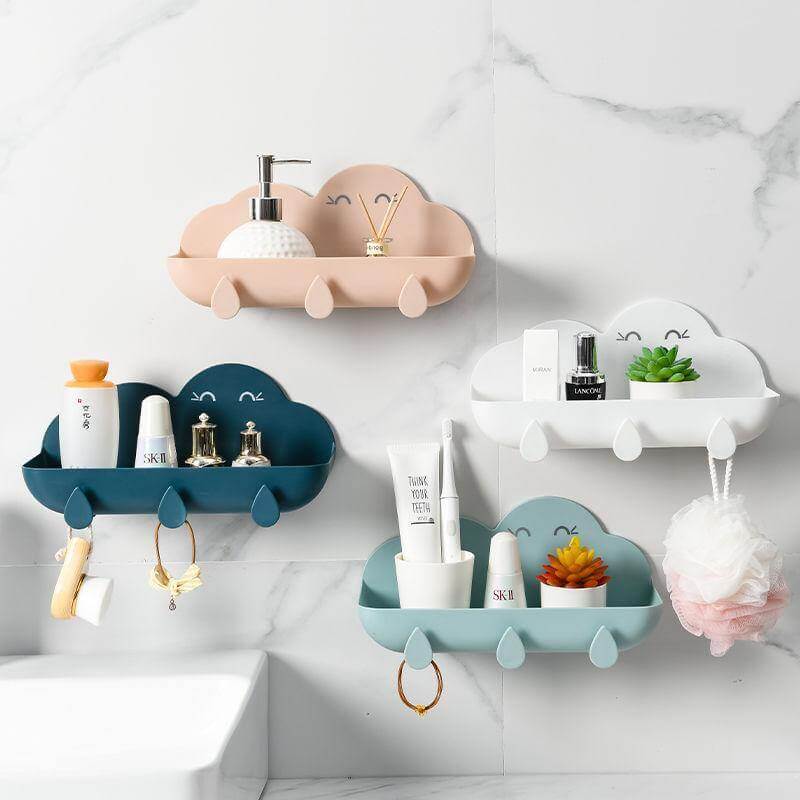 Cloud Cosmetic Bathroom Punch-Free Storage Organizer