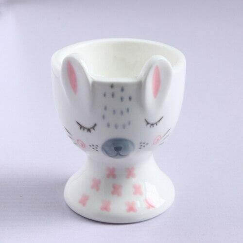 2Pcs Cute Animal Ceramic Breakfast Egg Holder - UTILITY5STORE