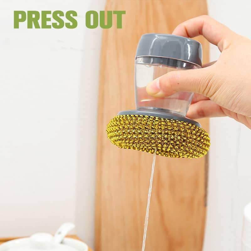 Palm Brush Kitchen Soap Washing Dispenser - UTILITY5STORE