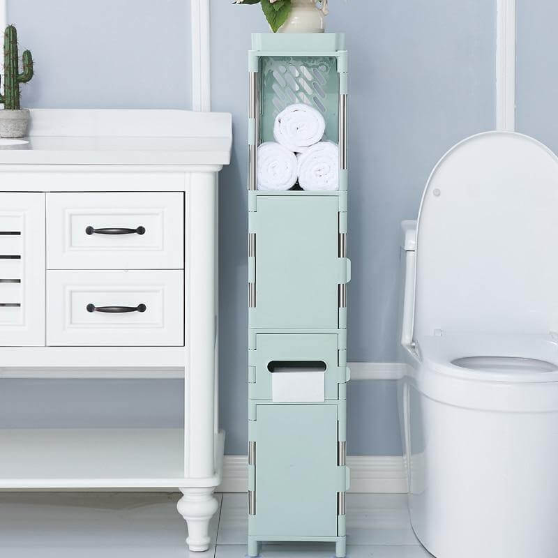 Small Bathroom Floor Cabinet Organizer