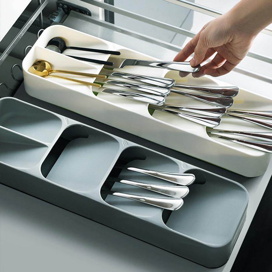 Hidden Multilayer Silverware Organizer