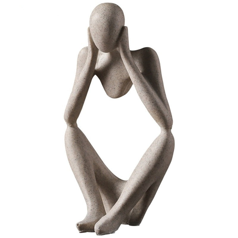 Nordic Abstract Unique Thinker Figurine Home Decor