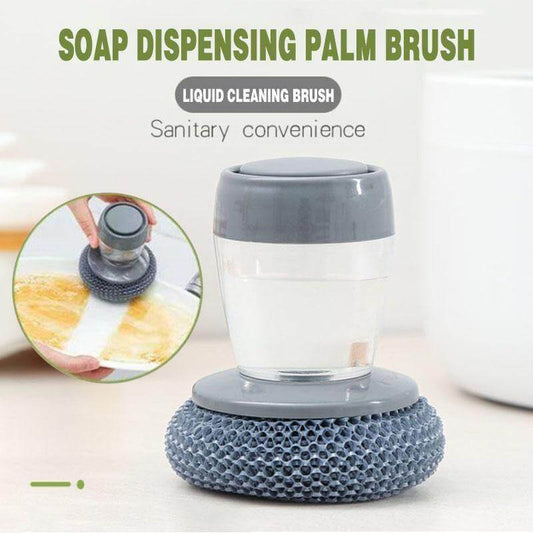 Palm Brush Kitchen Soap Washing Dispenser - UTILITY5STORE