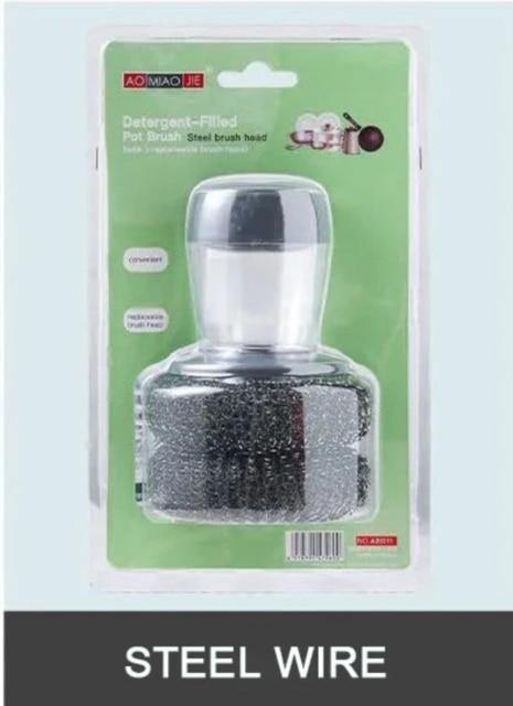 Palm Brush Kitchen Soap Washing Dispenser - UTILITY5STORE