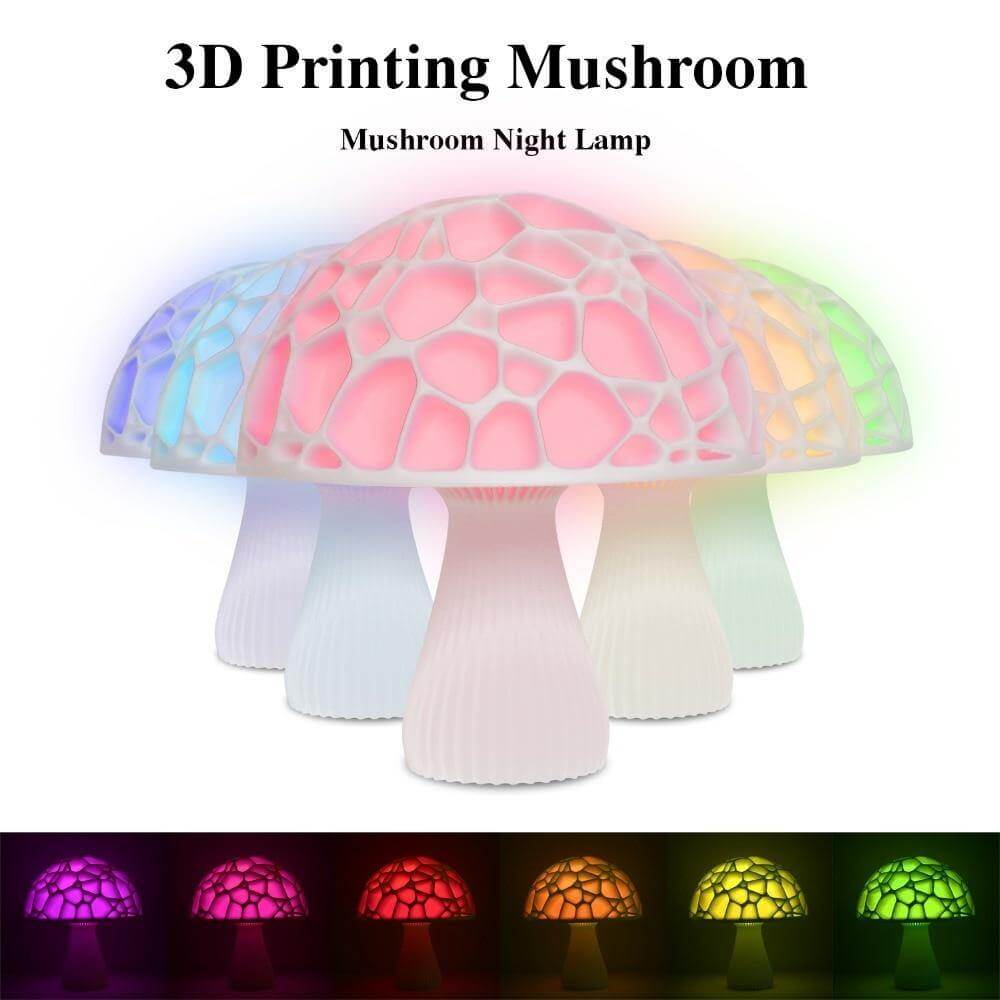 3D Print Elegant Mushroom Lamp - UTILITY5STORE