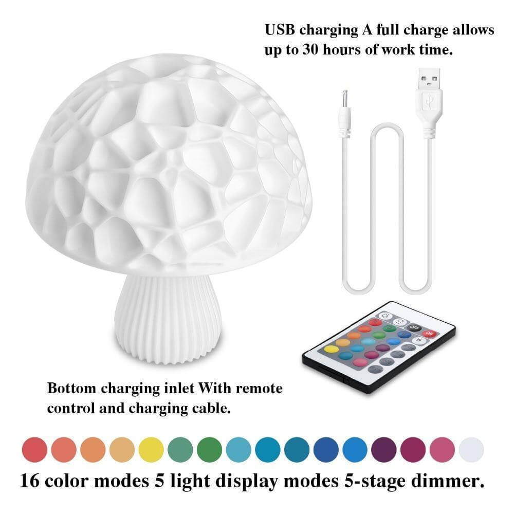 3D Print Elegant Mushroom Lamp - UTILITY5STORE