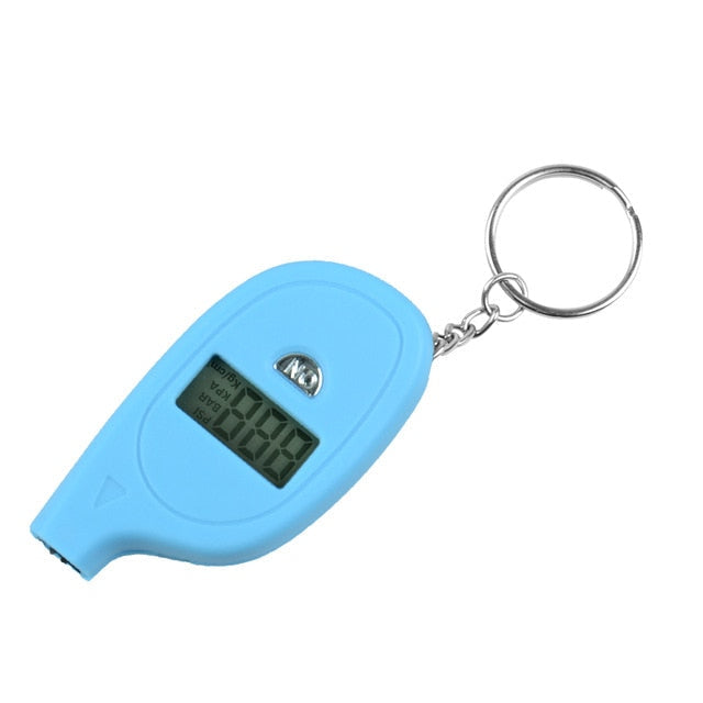 Portable Digital Car Tire Pressure Tester Keychain