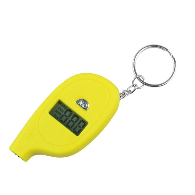 Portable Digital Car Tire Pressure Tester Keychain
