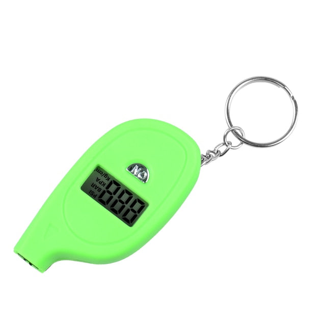 Portable Digital Car Tire Pressure Tester Keychain