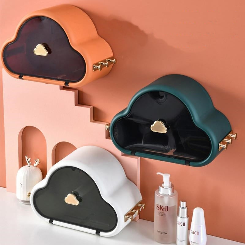 Punch-Free Wall Mounted Waterproof Toilet Paper Holder