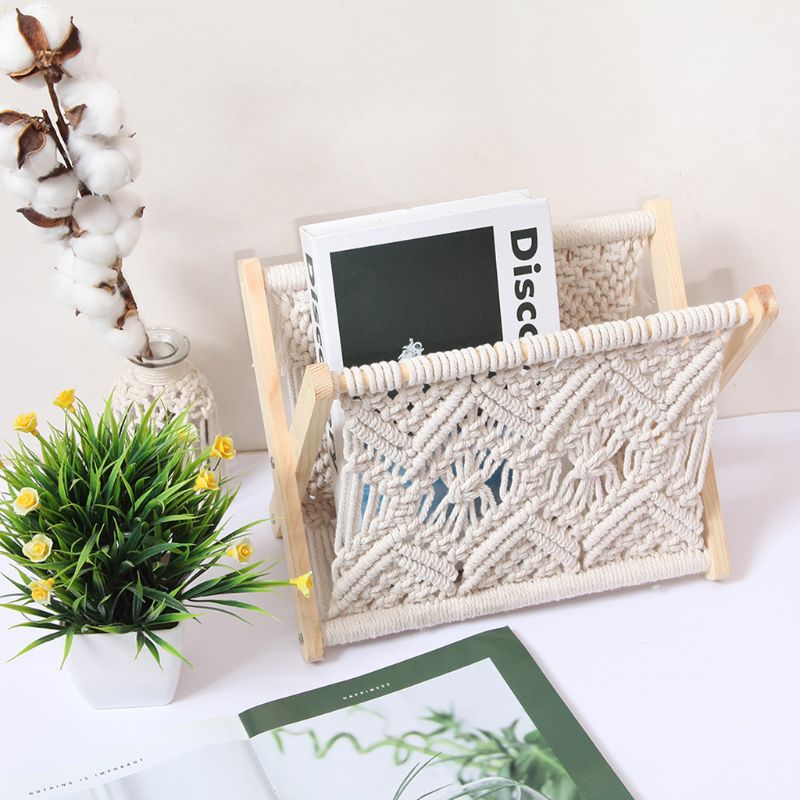 Nordic Cotton Foldable Magazine Holder