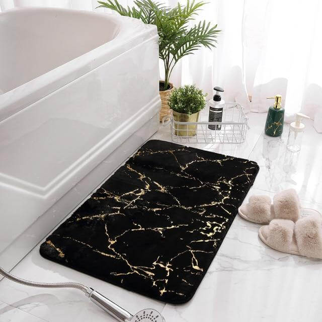 Soft Modern Non-Slip Soft Absorbent Bathroom Fluffy Mat