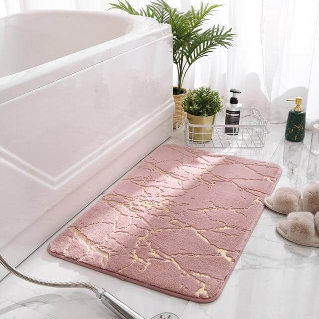 Soft Modern Non-Slip Soft Absorbent Bathroom Fluffy Mat