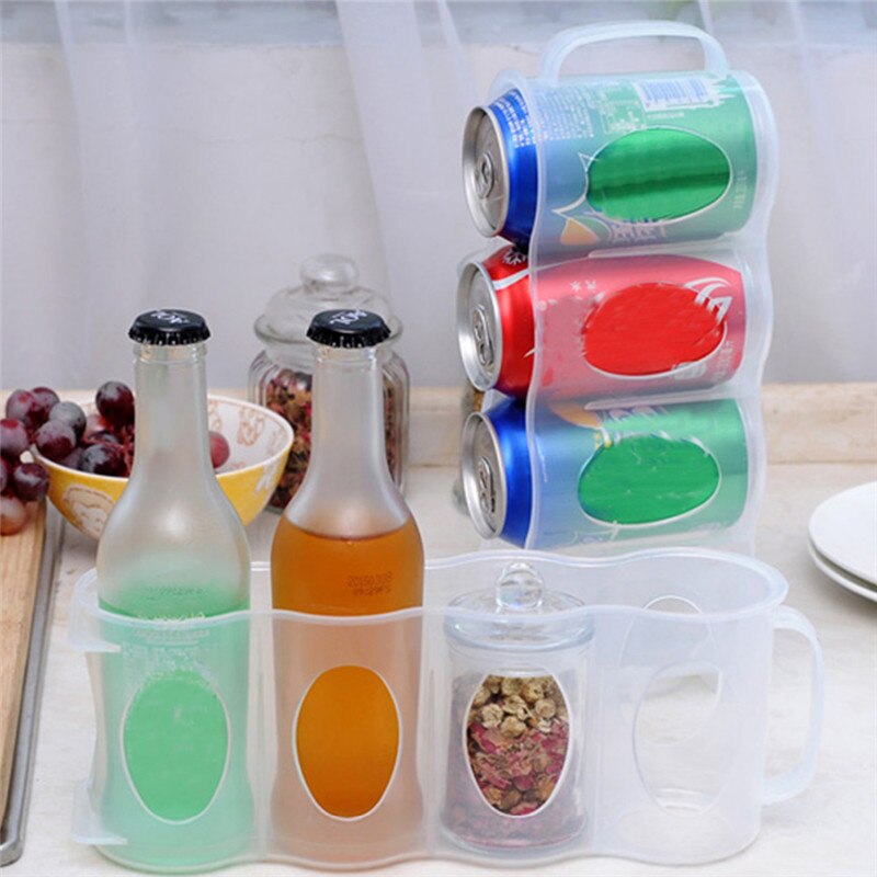 Refrigerator Space-Saving Drink Storage