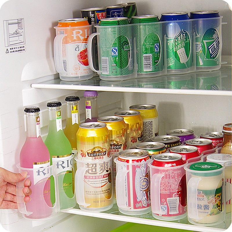 Refrigerator Space-Saving Drink Storage
