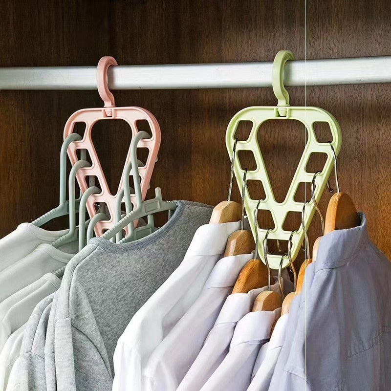 3pcs 9-Hole Magic Clothes Hanger Closet Organizer - UTILITY5STORE