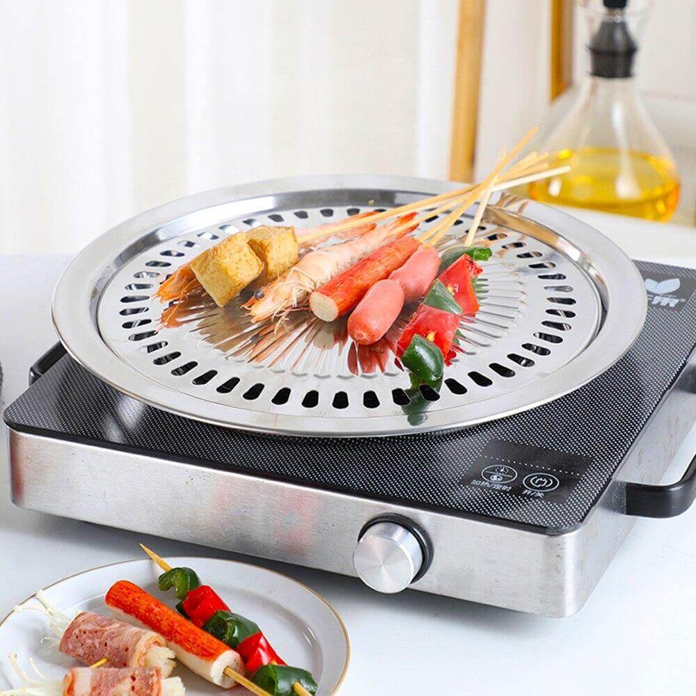 Korean Portable Non-stick BBQ Grill Pan - UTILITY5STORE